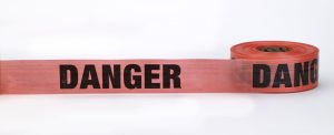 TAPE, DANGER [REINFORCED] 3" X 500 FT