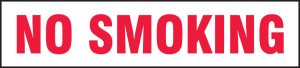 DURA STRIP, NO SMOKING 2" X 9" (SC1000)