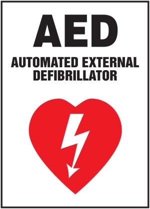 SIGN, AED 10 X 14 PLASTIC