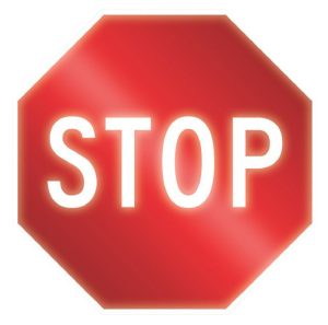 STOP, 24 X 24 ALUMINUM REFLECTIVE