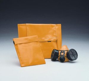 RESPIRATOR BAG, FULL FACE 9" W X 5" D X11" H