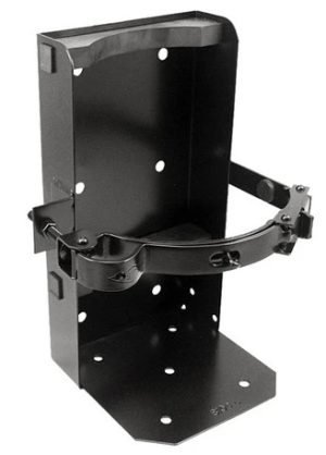 BRACKET, FIRE EXT  20LB TRUCK MOUNT HEAVY DUTY BLACK