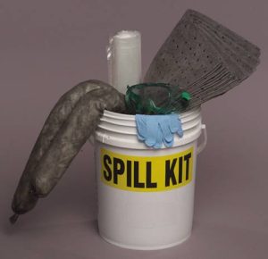 SPILL KIT, 5 GAL GENERAL PURPOSE  (10-PADS,2- 4FT SOCKS ,GOGGLES,GLOVES,DISP. BAG)