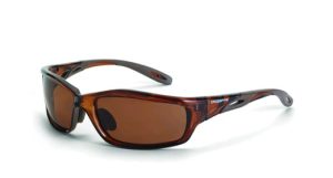 GLASSES, POLARIZED CROSSFIRE INFINITY CRYSTAL BROWN FRAME HD BROWN LENS