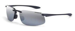GLASSES, POLARIZED CROSSFIRE ES4 BLACK FRAME SILVER MIRROR