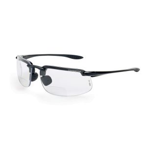 GLASSES,  BIFOCAL CROSSFIRE ES4 GRAY FRAME 1.5 CLEAR LENSE