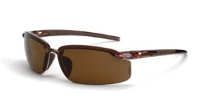 GLASSES, POLARIZED CROSSFIRE ES5 BROWN LENSE BROWN FRAME