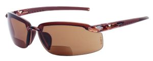 GLASSES, CROSSFIRE ES5 READER BRONZE LENSE 2.5 DIOPTER