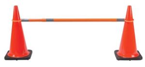 BARRIER, CONE EXTENDABLE 5-8' REFLECTIVE BANDS