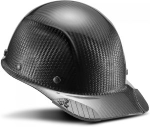 HARD HAT, DAX CARBON FIBER BALL CAP GLOSS BLACK 6 POINT RACHET SUSPENSION