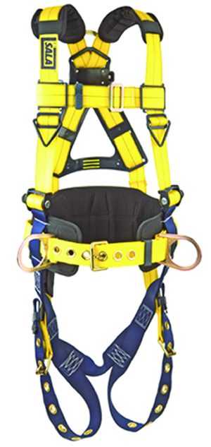 HARNESS, " DELTA II " CONSTRUCTION STYLE 3 D-RINGS, BELT W/SEWN IN HIP & SHOULDER PADS, TONGUE BUCKLE LEG STRAPS (SMALL)