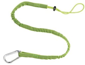 TOOL LANYARD, 35IN TO 42IN W/  ALUMINUM CARABINER COLOR (LIME) (3100)10 LB CAPACITY