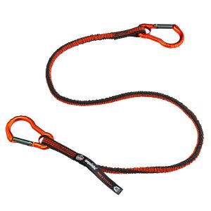 TOOL LANYARD,  DUAL CARABINER DBL LOCKING 38"-48" (3110F) ORANGE/GRAY 10LB CAPACITY