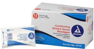 BANDAGE, CONFORMING GAUZE ROLL 2"4.1 YD STERILE (12BOX)