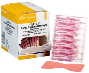 BANDAGE, LG FINGER TIP 1 3/4 X 3 BX 25
