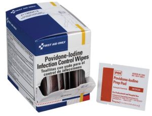 IODINE WIPES, BX/50