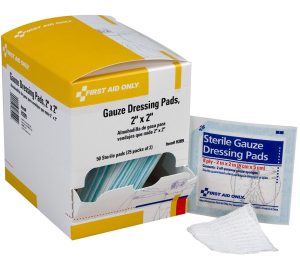 GAUZE PADS, STERILE 2" X 2" 25 X 2