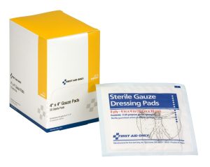 GAUZE PADS, STERILE 4" X 4" 25 X 2