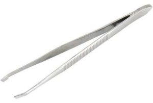 TWEEZERS, DELUXE 3 1/2" STAINLESS