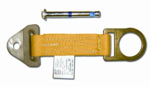 ANCHOR, CONCRETE STAINLESS PLATE W/6PLY WEBBING W/D-RING AND BOLT