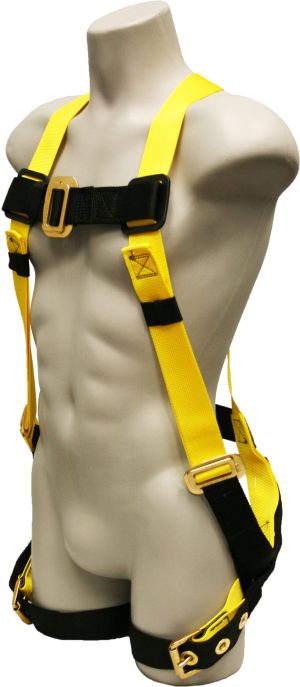 HARNESS, 1 D RING W/ GROMETTED LEGS &  ADJ CHEST & SHOULDERS UNIVERSAL FIT