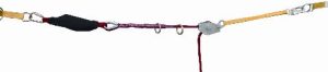 HORIZONTAL LIFELINE SYSTEM, 60FT ROPE 2 MAN (2 10' TIE OFF STRAPS,SHOCK ABSORBER DELUXE ROPE W/CARABINERS IN BUCKET