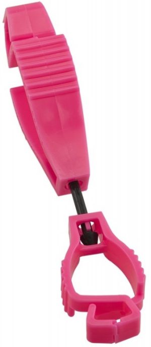 GLOVE CLIP, HI VIZ PINK