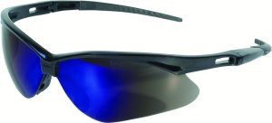 GLASSES, NEMESIS BLACK FRAME BLUE MIRROR LENSE (C24133581)