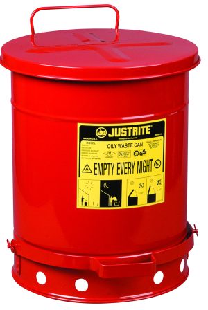 OILY WASTE CAN, 10 GAL  FOOT