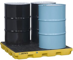 ACCUMULATION CENTER, 4 DRUM 49" X 49" X 5-1/2" YELLOW
