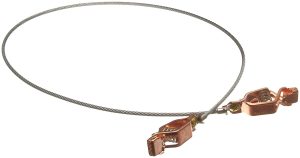 GROUND CLAMP, 3' W/ALIGATOR CLIPS
