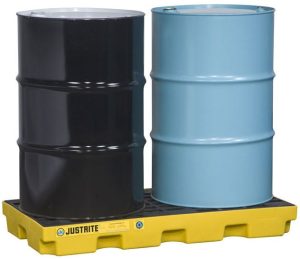 ACCUMULATION CENTER, 2 DRUM 49"X25"X5-1/2" YELLOW