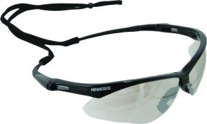 GLASSES, NEMESIS BLACK FRAME W/  INDOOR/OUTDOOR LENS W/CORD (25685)