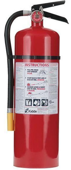 FIRE EXTINGUISHER 10LB ABC W/ WALL BRACKET (KIDDE)