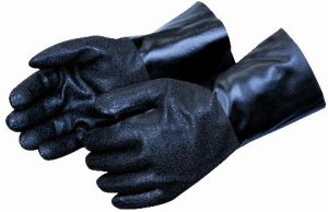 GLOVE, PVC ROUGH KNIT WRIST