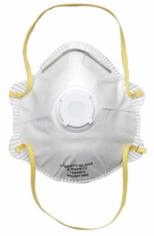 RESPIRATOR, DISPOSABLE DURAMASK N95 OSHA W/ VALVE 2 STRAP BX 10