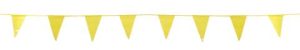 FLAGGING, YELLOW PENNANT OSHA APPROVED 105FT LENGTH W/ 500LB BREAK STRENGTH