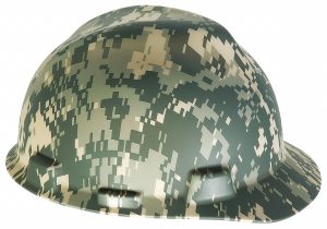 HARD HAT, CAMO BALL CAP W/RATCHET