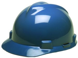HARD HAT, STD BLUE W/ RATCHET SUSP. MSA
