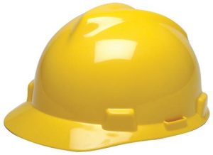 HARD HAT, STD YLW  W/ RATCHET SUSP. MSA