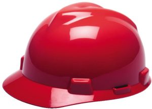HARD HAT, STD RED W/ RATCHET SUSP. MSA