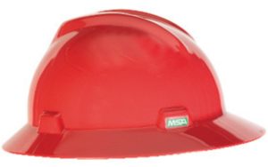 HARD HAT, F.B. RED W/ RATCHET SUSPENSION