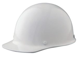 HARD HAT, SKULL GUARD BALL CAP WHITE W/ RATCHET
