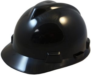 HARD HAT, STD BLACK MSA