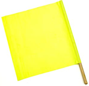 FLAG, LIME VINYL 18 X 18 W/ 27" DOWEL