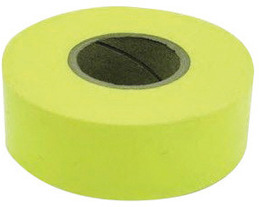TAPE, FLAGGING UG CHARTREUSE 1 3/16 X 50 YD