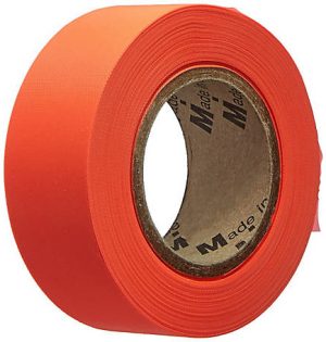 TAPE, FLAGGING UG ORANGE 1 3/16 X 50 YD