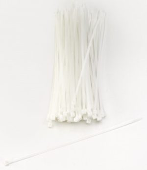ZIP TIES 7' NATURAL 100PKG