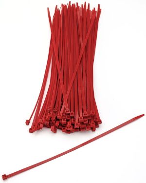 ZIP TIES 7' RED 100PKG