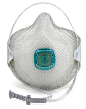 RESPIRATOR, DISPOSABLE N100 W/ VALVE & HANDY  STRAP MOLDEX (5 PER BOX)